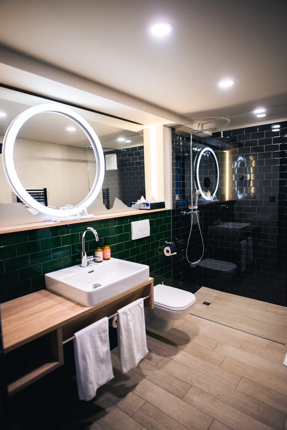 We only build bathrooms. That's the point.
